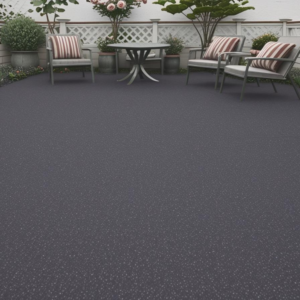 Black Resin Patio in Birchwood